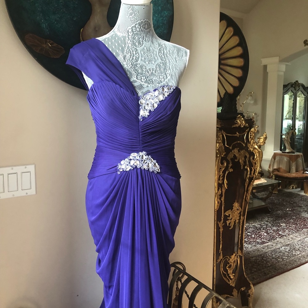COPY - Adrianna papell maxi purple dress